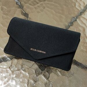 Dolce & Gabbana glasses cases black magnet snap closure